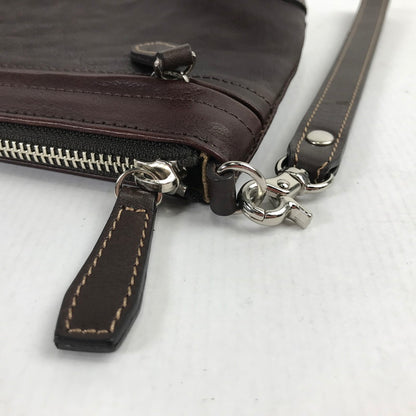【中古品】 SOMES ソメス セカンドバッグ クラッチバッグ カバン 188-260128-mh-04-fuz カラー：ブラウン 万代Net店
