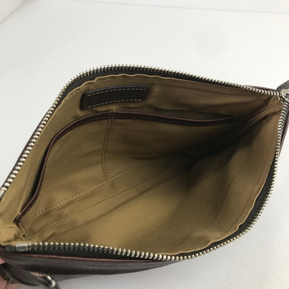 【中古品】 SOMES ソメス セカンドバッグ クラッチバッグ カバン 188-260128-mh-04-fuz カラー：ブラウン 万代Net店