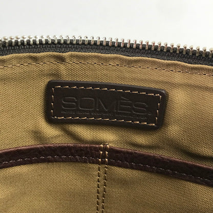 【中古品】 SOMES ソメス セカンドバッグ クラッチバッグ カバン 188-260128-mh-04-fuz カラー：ブラウン 万代Net店