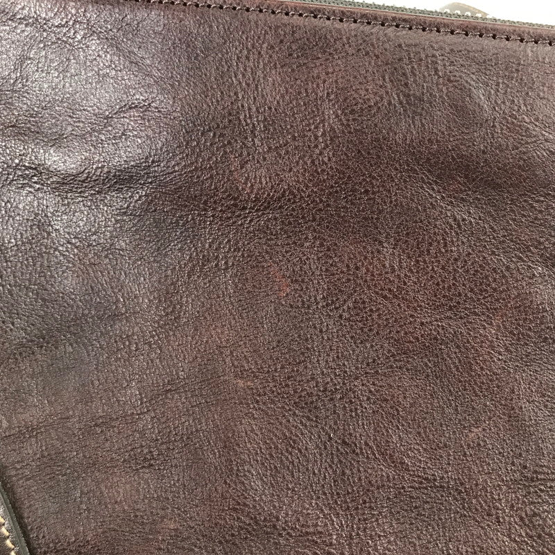 【中古品】 SOMES ソメス セカンドバッグ クラッチバッグ カバン 188-260128-mh-04-fuz カラー：ブラウン 万代Net店