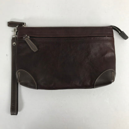 【中古品】 SOMES ソメス セカンドバッグ クラッチバッグ カバン 188-260128-mh-04-fuz カラー：ブラウン 万代Net店