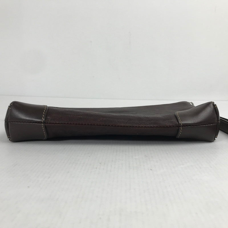 【中古品】 SOMES ソメス セカンドバッグ クラッチバッグ カバン 188-260128-mh-04-fuz カラー：ブラウン 万代Net店