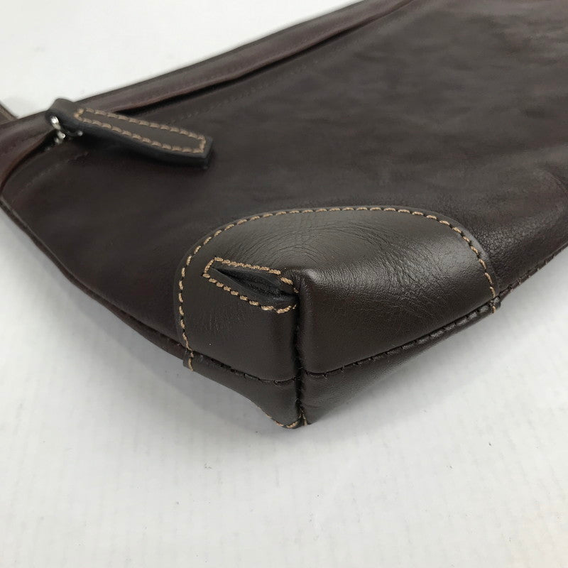 【中古品】 SOMES ソメス セカンドバッグ クラッチバッグ カバン 188-260128-mh-04-fuz カラー：ブラウン 万代Net店