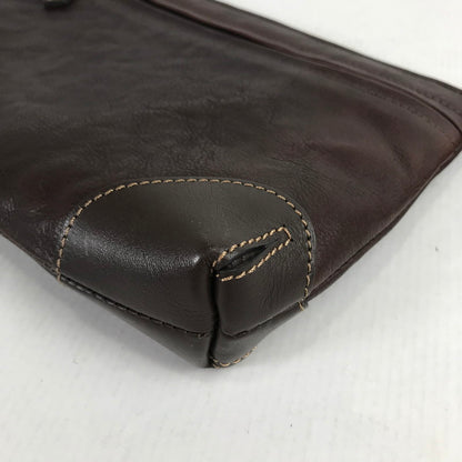 【中古品】 SOMES ソメス セカンドバッグ クラッチバッグ カバン 188-260128-mh-04-fuz カラー：ブラウン 万代Net店
