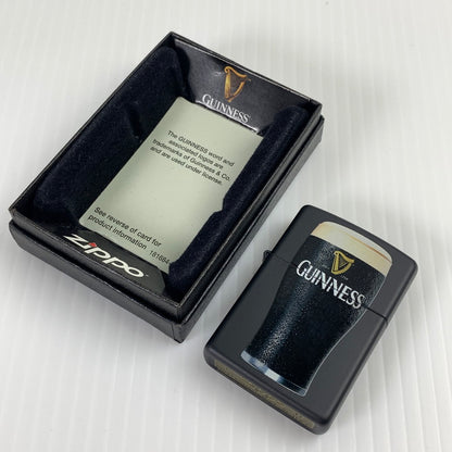 【中古品】【メンズ】 ZIPPO ジッポ GUINNESS オイルライター 喫煙具 ライター BLACK 17年製 ケース付属 206-261013-io-30-fuzh カラー：ブラック 万代Net店