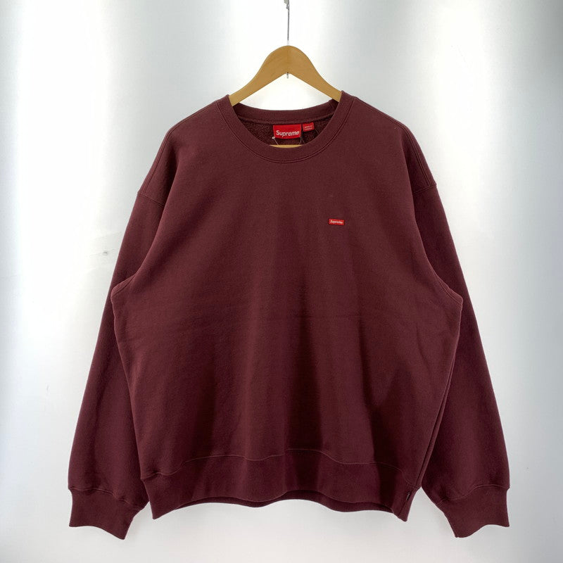 【中古美品】【メンズ】 SUPREME シュプリーム SMALL BOX CREWNECK スモール ボックス ロゴ クルーネック スウェット トレーナー 長袖 トップス 古着 149-250909-mh-05-fuz サイズ：L カラー：マルーン 万代Net店