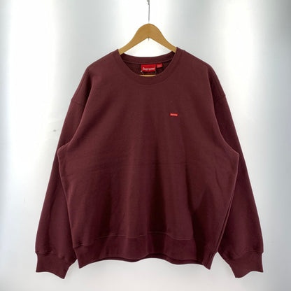 【中古美品】【メンズ】 SUPREME シュプリーム SMALL BOX CREWNECK スモール ボックス ロゴ クルーネック スウェット トレーナー 長袖 トップス 古着 149-250909-mh-05-fuz サイズ：L カラー：マルーン 万代Net店