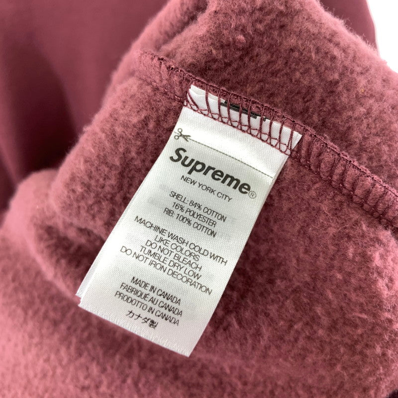 【中古美品】【メンズ】 SUPREME シュプリーム SMALL BOX CREWNECK スモール ボックス ロゴ クルーネック スウェット トレーナー 長袖 トップス 古着 149-250909-mh-05-fuz サイズ：L カラー：マルーン 万代Net店