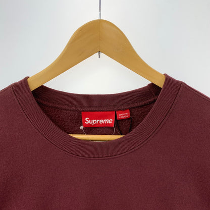 【中古美品】【メンズ】 SUPREME シュプリーム SMALL BOX CREWNECK スモール ボックス ロゴ クルーネック スウェット トレーナー 長袖 トップス 古着 149-250909-mh-05-fuz サイズ：L カラー：マルーン 万代Net店