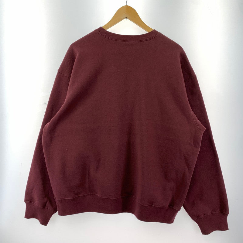 【中古美品】【メンズ】 SUPREME シュプリーム SMALL BOX CREWNECK スモール ボックス ロゴ クルーネック スウェット トレーナー 長袖 トップス 古着 149-250909-mh-05-fuz サイズ：L カラー：マルーン 万代Net店