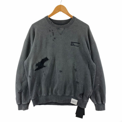 【中古品】【メンズ】 NEIGHBORHOOD ネイバーフッド 241OKNH-CSM01 SWEAT SHIRT クルーネック スウェット トレーナー トップス 長袖 古着 142-250909-mh-11-fuz サイズ：S カラー：ブラック 万代Net店