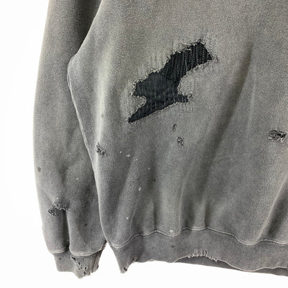 【中古品】【メンズ】 NEIGHBORHOOD ネイバーフッド 241OKNH-CSM01 SWEAT SHIRT クルーネック スウェット トレーナー トップス 長袖 古着 142-250909-mh-11-fuz サイズ：S カラー：ブラック 万代Net店