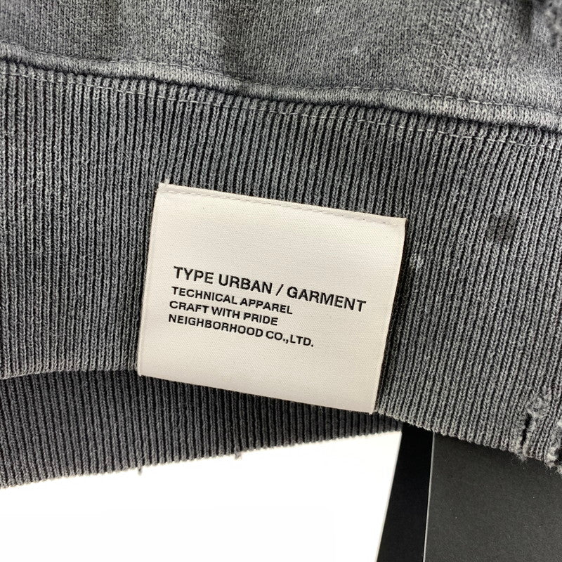 【中古品】【メンズ】 NEIGHBORHOOD ネイバーフッド 241OKNH-CSM01 SWEAT SHIRT クルーネック スウェット トレーナー トップス 長袖 古着 142-250909-mh-11-fuz サイズ：S カラー：ブラック 万代Net店
