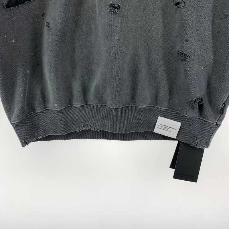 【中古品】【メンズ】 NEIGHBORHOOD ネイバーフッド 241OKNH-CSM01 SWEAT SHIRT クルーネック スウェット トレーナー トップス 長袖 古着 142-250909-mh-11-fuz サイズ：S カラー：ブラック 万代Net店