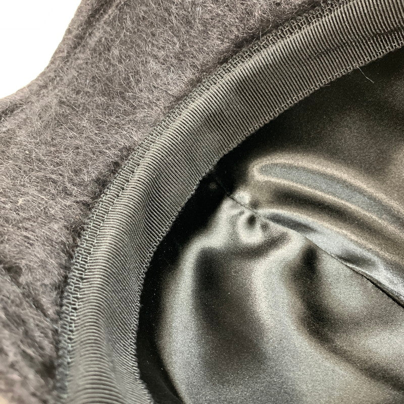 【中古品】【メンズ/レディース】 GUCCI グッチ 729349 3HAN8 モヘア ベースボール キャップ 帽子 183-250910-mh-09-fuz サイズ：L カラー：ブラック 万代Net店