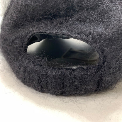 【中古品】【メンズ/レディース】 GUCCI グッチ 729349 3HAN8 モヘア ベースボール キャップ 帽子 183-250910-mh-09-fuz サイズ：L カラー：ブラック 万代Net店