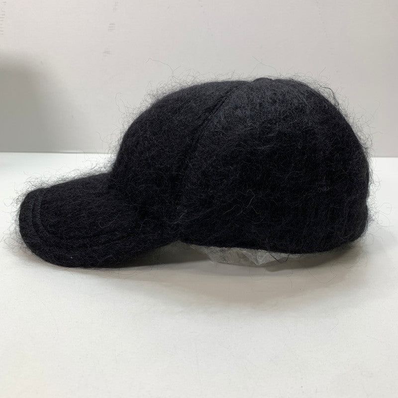 【中古品】【メンズ/レディース】 GUCCI グッチ 729349 3HAN8 モヘア ベースボール キャップ 帽子 183-250910-mh-09-fuz サイズ：L カラー：ブラック 万代Net店