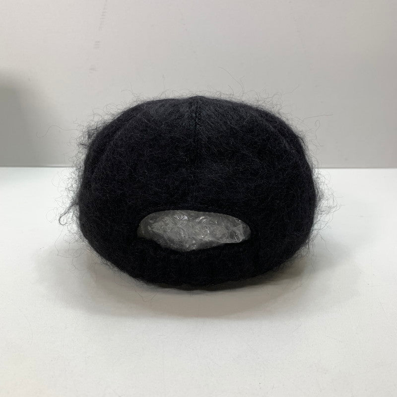 【中古品】【メンズ/レディース】 GUCCI グッチ 729349 3HAN8 モヘア ベースボール キャップ 帽子 183-250910-mh-09-fuz サイズ：L カラー：ブラック 万代Net店