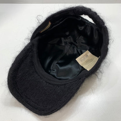 【中古品】【メンズ/レディース】 GUCCI グッチ 729349 3HAN8 モヘア ベースボール キャップ 帽子 183-250910-mh-09-fuz サイズ：L カラー：ブラック 万代Net店