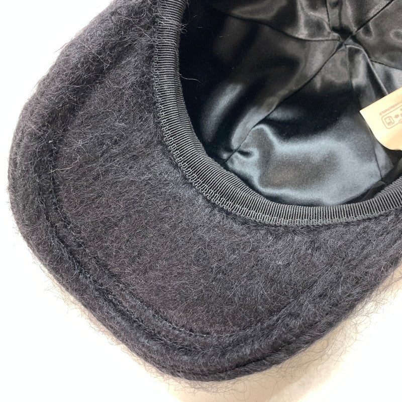 【中古品】【メンズ/レディース】 GUCCI グッチ 729349 3HAN8 モヘア ベースボール キャップ 帽子 183-250910-mh-09-fuz サイズ：L カラー：ブラック 万代Net店