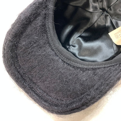 【中古品】【メンズ/レディース】 GUCCI グッチ 729349 3HAN8 モヘア ベースボール キャップ 帽子 183-250910-mh-09-fuz サイズ：L カラー：ブラック 万代Net店