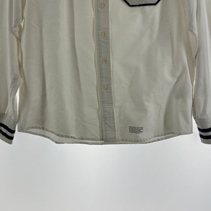 【中古品】【メンズ】 CHAMPION チャンピオン 長袖シャツ WHITE SIZE:M/Cパッチ ※使用感有 148-260919-io-15-fuzh カラー：ホワイト 万代Net店