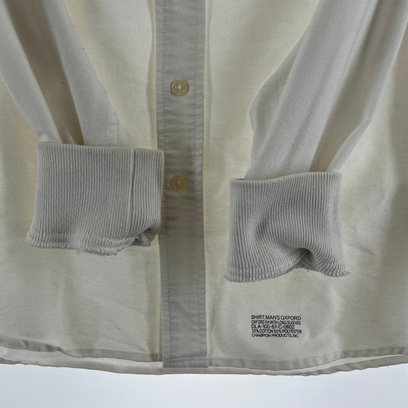 【中古品】【メンズ】 CHAMPION チャンピオン 長袖シャツ WHITE SIZE:M/Cパッチ ※使用感有 148-260919-io-15-fuzh カラー：ホワイト 万代Net店