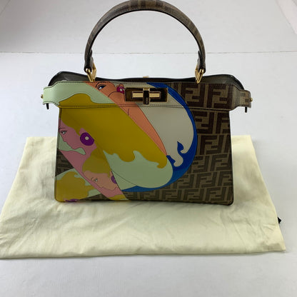 【中古品】【レディース】 FENDI WS4920 ズッカ柄ハンドバッグ カバン フェンディ 180-250911-st-17-fuz カラー：ブラウン 万代Net店