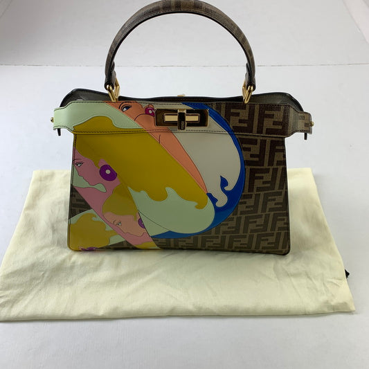 【中古品】【レディース】 FENDI WS4920 ズッカ柄ハンドバッグ カバン フェンディ 180-250911-st-17-fuz カラー：ブラウン 万代Net店