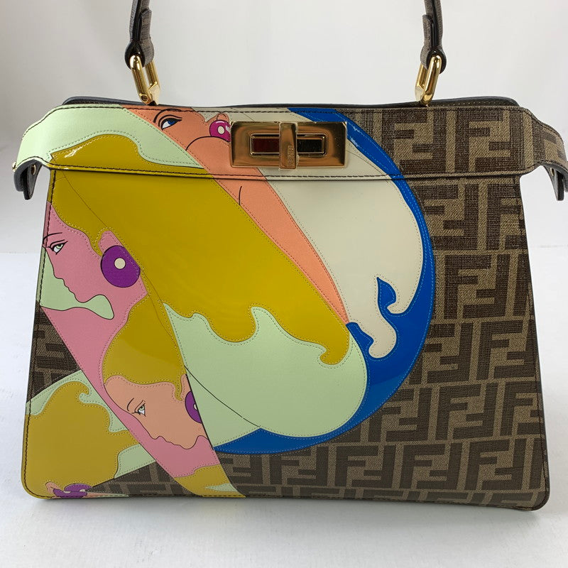 【中古品】【レディース】 FENDI WS4920 ズッカ柄ハンドバッグ カバン フェンディ 180-250911-st-17-fuz カラー：ブラウン 万代Net店