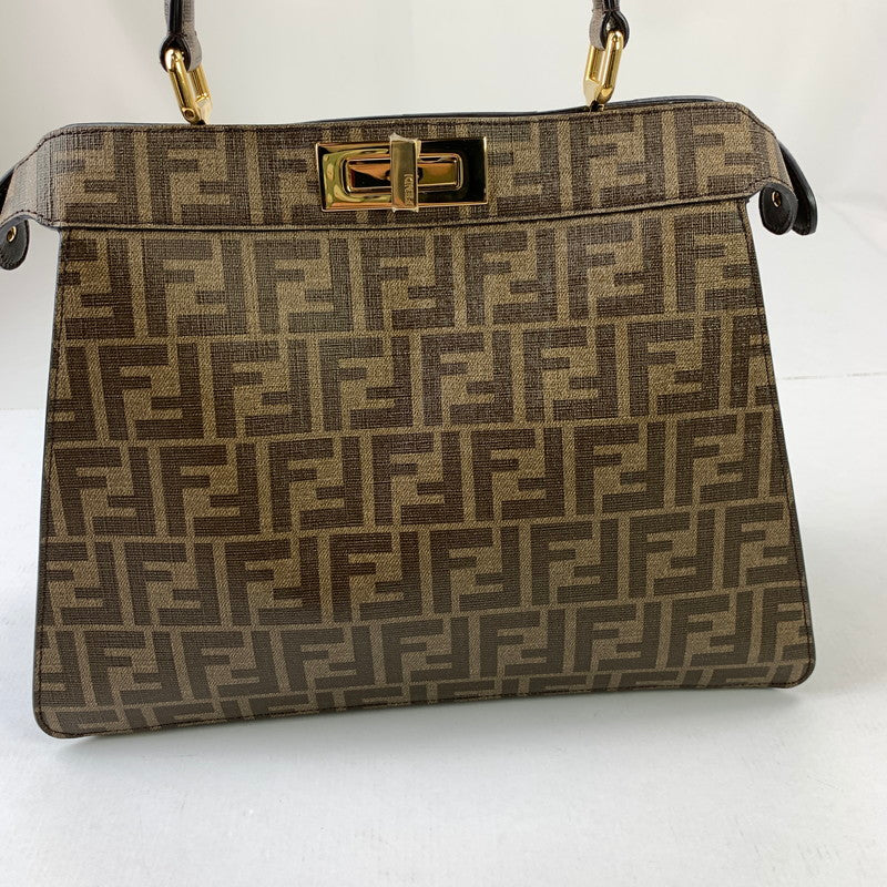 【中古品】【レディース】 FENDI WS4920 ズッカ柄ハンドバッグ カバン フェンディ 180-250911-st-17-fuz カラー：ブラウン 万代Net店