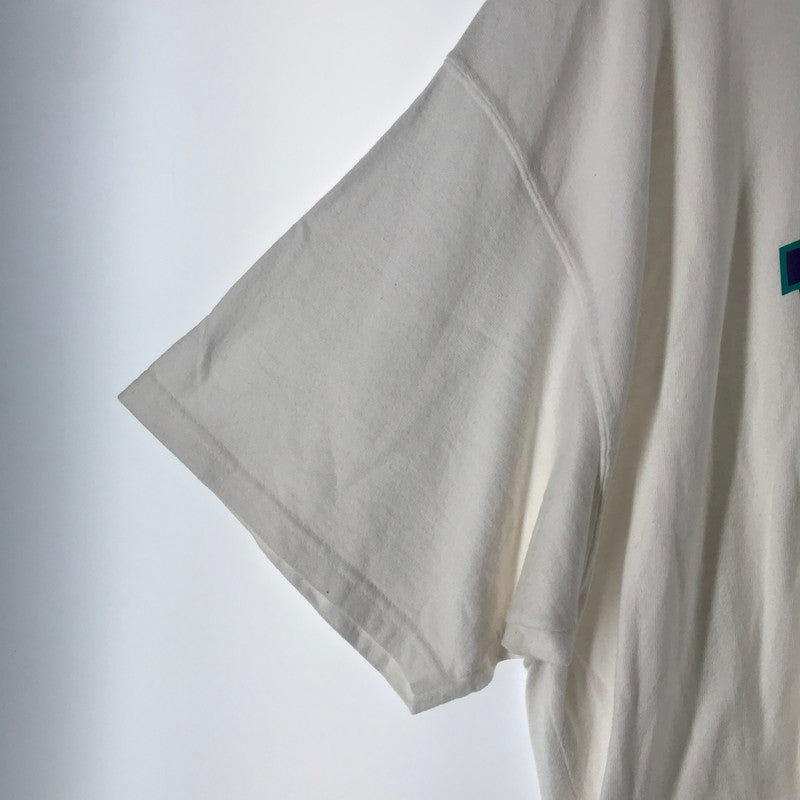 【中古品】【メンズ】 CHAMPION チャンピョン 半袖Tシャツ カラーWHITE 白 SIZE:XL 1LDK別注 WEAT HER. カレッジロゴ　 148-260804-ky-05-fuzh 万代Net店