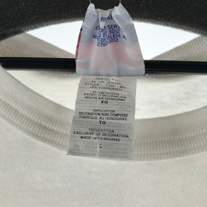 【中古品】【メンズ】 CHAMPION チャンピョン 半袖Tシャツ カラーWHITE 白 SIZE:XL 1LDK別注 WEAT HER. カレッジロゴ　 148-260804-ky-05-fuzh 万代Net店