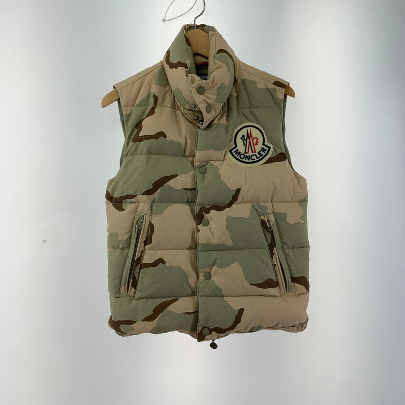 【中古品】【メンズ】 MONCLER JUNYA WATANABE COMME DES GARCONS JR-J205 ダウンベスト モンクレール 141-250915-st-01-fuz サイズ：S カラー：ウッドランドカモ 万代Net店