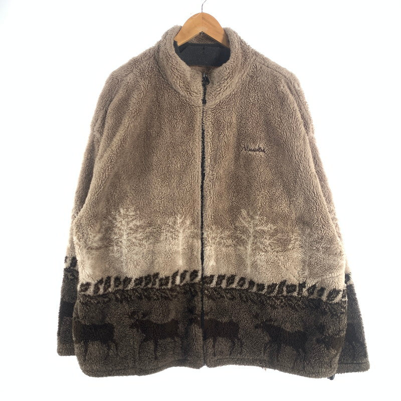 【中古品】【メンズ】 BLACK MOUNTAIN OUTDOOR GEAR FLEECE JACKET BROWN ブラックマウンテン フリースジャケット アウター ブランド 古着 ブルゾン 145-260725-gm-18-fuzh サイズ：2X カラー：ブラウン 万代Net店