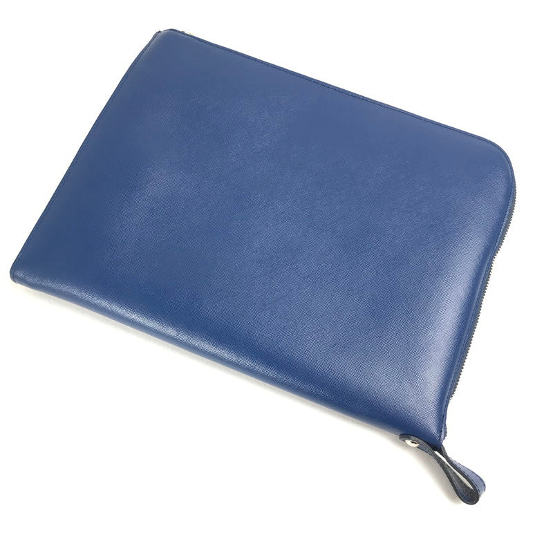 【中古品】【レディース】 NANO UNIVERSE ナノ・ユニバース クラッチバッグ BLUE サファイアーノレザー カバン バッグ かばん 鞄 ※ほつれ・スレあり 188-260711-io-66-fuzh 万代Net店