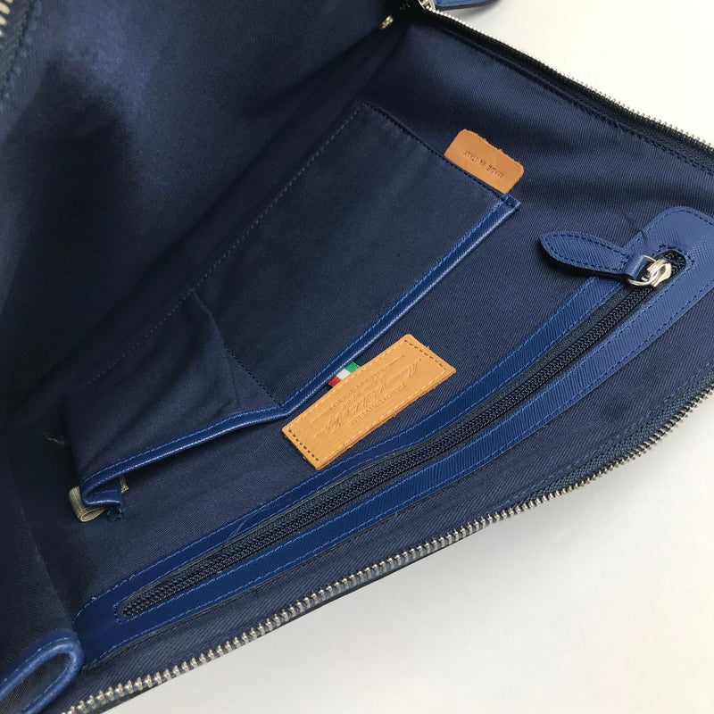 【中古品】【レディース】 NANO UNIVERSE ナノ・ユニバース クラッチバッグ BLUE サファイアーノレザー カバン バッグ かばん 鞄 ※ほつれ・スレあり 188-260711-io-66-fuzh 万代Net店