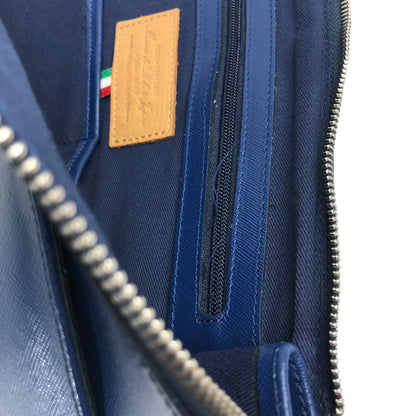 【中古品】【レディース】 NANO UNIVERSE ナノ・ユニバース クラッチバッグ BLUE サファイアーノレザー カバン バッグ かばん 鞄 ※ほつれ・スレあり 188-260711-io-66-fuzh 万代Net店
