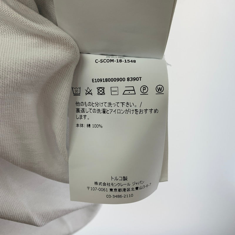 【中古品】【メンズ】 MONCLER E10918000900 SIDE ZIP SS TEE モンクレール 141-250920-st-02-fuz サイズ：XL カラー：ホワイト 万代Net店
