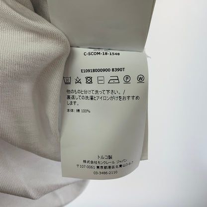 【中古品】【メンズ】 MONCLER E10918000900 SIDE ZIP SS TEE モンクレール 141-250920-st-02-fuz サイズ：XL カラー：ホワイト 万代Net店