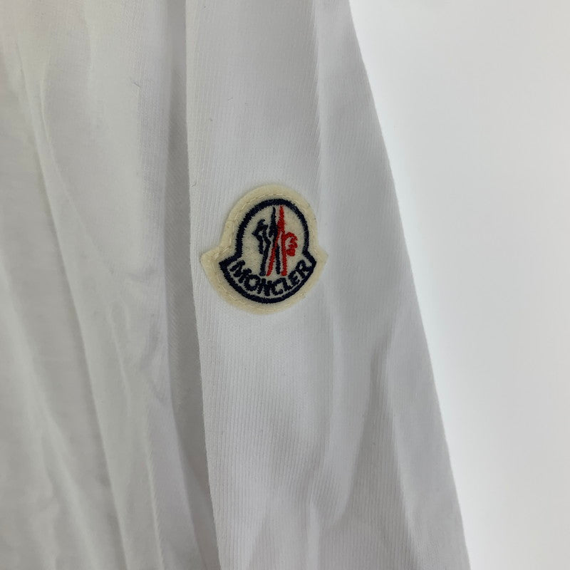 【中古品】【メンズ】 MONCLER E10918000900 SIDE ZIP SS TEE モンクレール 141-250920-st-02-fuz サイズ：XL カラー：ホワイト 万代Net店