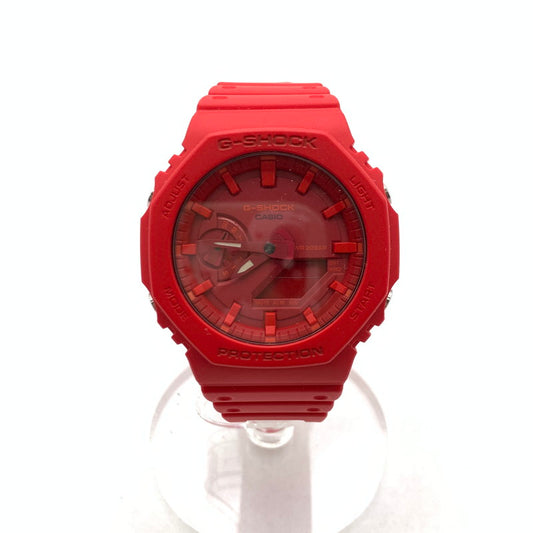 【中古品】【メンズ】 G-SHOCK ジーショック GA-2100-4AJF 2100 SERIES アナデジ クォーツ腕時計 196-260425-gm-30-fuz カラー：レッド 万代Net店