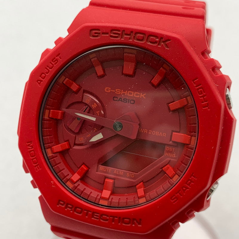 【現状渡し品】【メンズ】 G-SHOCK ジーショック GA-2100-4AJF 2100 SERIES アナデジ クォーツ腕時計 ※電池切れ 196-260425-gm-30-fuz カラー：レッド 万代Net店