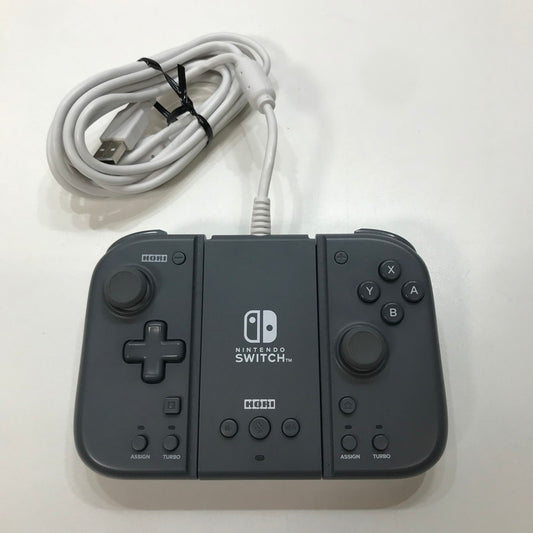 【中古美品】HORI Nintendo Switch ニンテンドー スイッチ グリップ コントローラーFit アタッチメント セット (チャコールグレー） ゲーム 024-250922-mh-07-fuz 万代Net店