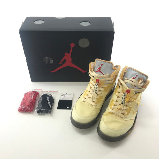 【中古品】【メンズ】 NIKE NIKE DH8565-100 ×OFF-WHITE ナイキ × オフホワイト AIR JORDAN 5 エアジョーダン5 "SAIL" 160-250925-ky-05-fuz サイズ：27.5cm カラー：ベージュ 万代Net店
