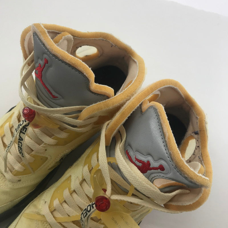 【中古品】【メンズ】 NIKE NIKE DH8565-100 ×OFF-WHITE ナイキ × オフホワイト AIR JORDAN 5 エアジョーダン5 "SAIL" 160-250925-ky-05-fuz サイズ：27.5cm カラー：ベージュ 万代Net店