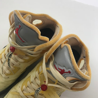 【中古品】【メンズ】 NIKE NIKE DH8565-100 ×OFF-WHITE ナイキ × オフホワイト AIR JORDAN 5 エアジョーダン5 "SAIL" 160-250925-ky-05-fuz サイズ：27.5cm カラー：ベージュ 万代Net店