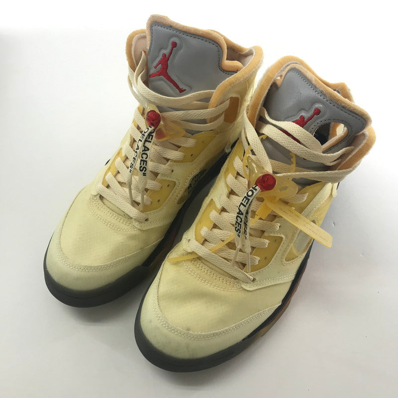 【中古品】【メンズ】 NIKE NIKE DH8565-100 ×OFF-WHITE ナイキ × オフホワイト AIR JORDAN 5 エアジョーダン5 "SAIL" 160-250925-ky-05-fuz サイズ：27.5cm カラー：ベージュ 万代Net店