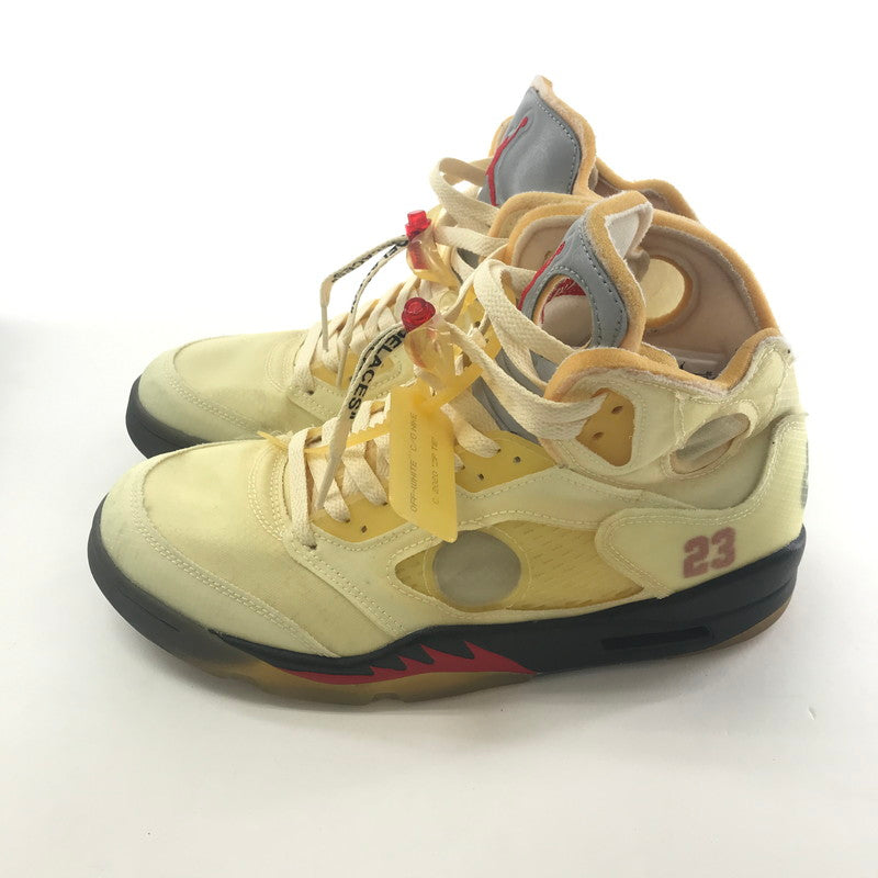 【中古品】【メンズ】 NIKE NIKE DH8565-100 ×OFF-WHITE ナイキ × オフホワイト AIR JORDAN 5 エアジョーダン5 "SAIL" 160-250925-ky-05-fuz サイズ：27.5cm カラー：ベージュ 万代Net店