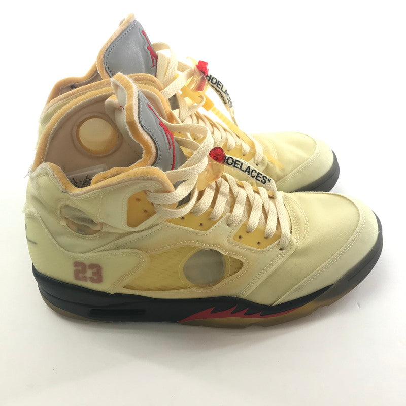 【中古品】【メンズ】 NIKE NIKE DH8565-100 ×OFF-WHITE ナイキ × オフホワイト AIR JORDAN 5 エアジョーダン5 "SAIL" 160-250925-ky-05-fuz サイズ：27.5cm カラー：ベージュ 万代Net店